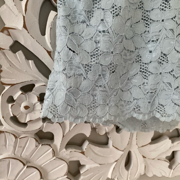 Wild Cat Y2K Lace VTG Halter Top Baby Blue Size Medium 2000s Party Festival club - Picture 3 of 9